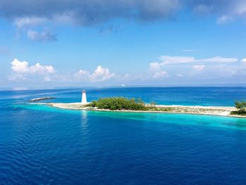 Scenic shot of calm sea against sky