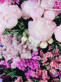 Close-up of pink rose bouquet