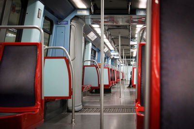 Interior of train