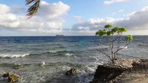 Scenic view of sea against sky