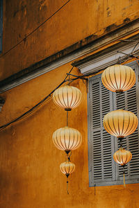 Lights in rainy day at hoian
