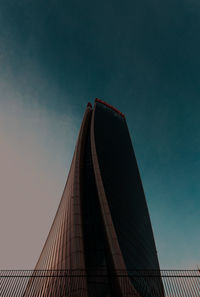 Low angle view of modern building against sky