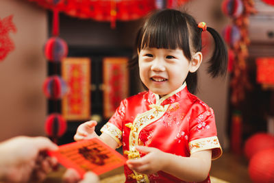 Portrait of a smiling girl