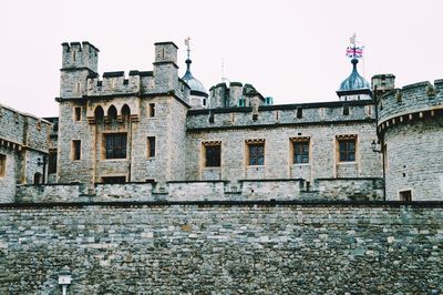 Low angle view of old building