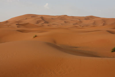 Rock formations in desert