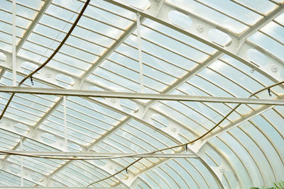 Low angle view of skylight