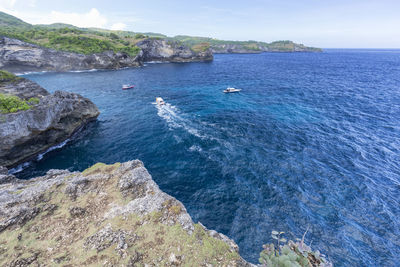 Scenic view of sea against sky