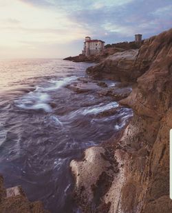 Scenic view of sea against sky