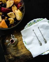 Close-up of food on table