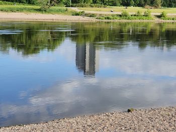 Scenic view of lake