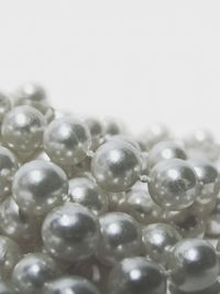 Close-up of balls on white background