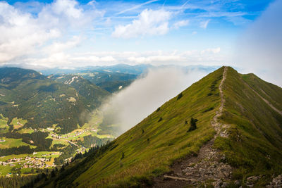 Panoramic view of landscape against sky