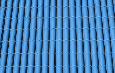 Blue tiles roof for background