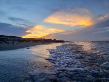 Sunset at the beach in stuart, florida.