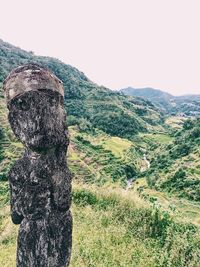 Scenic view of landscape against clear sky