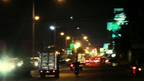 City street at night