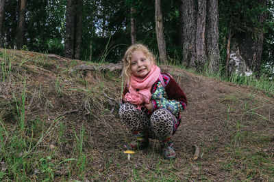 Fly agaric kingdom in the wilds taiga forest, beauty in nature