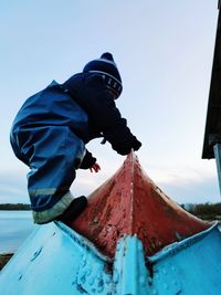 Boy on the boat