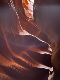 Low angle view of rock formation