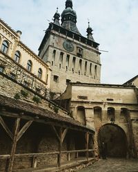 Low angle view of historic building against sky