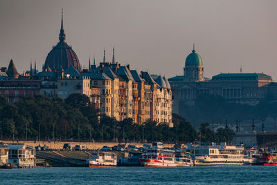 View of church in front of river