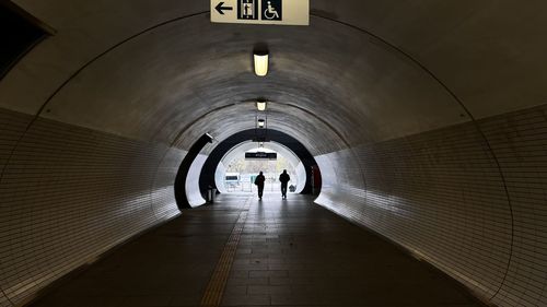 Interior of tunnel
