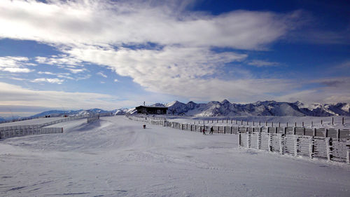 Skiing in austrian mauntains - winterwonderland