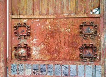 Close-up of rusty metal