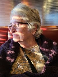 Close-up of young woman