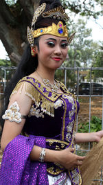 Portrait of smiling young woman