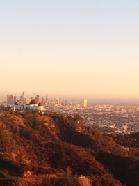 Cityscape at sunset