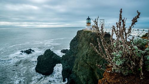 Scenic view of sea against sky