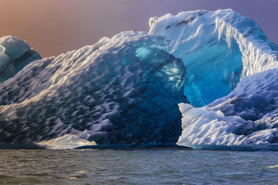 Scenic view of iceberg in norway