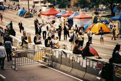 People in market