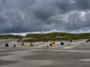 The beach of juist in the north sea