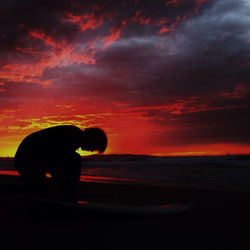 Sunset over sea