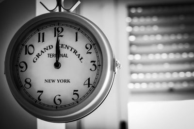 Close-up of clock