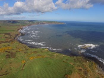 Scenic view of seascape against sky