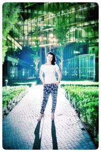 Woman standing in park