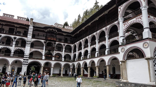 Group of people in historic building