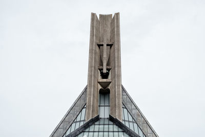 Low angle view of building against clear sky