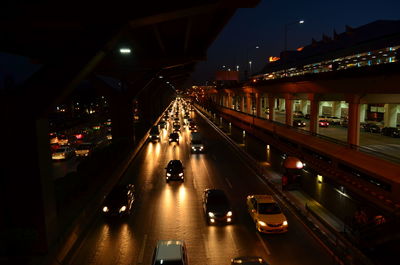 City street at night