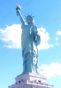 Low angle view of statue