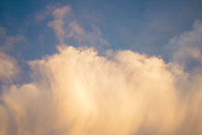 Low angle view of clouds in sky