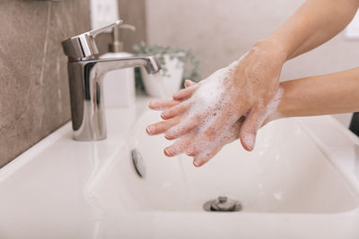 Sink in bathroom