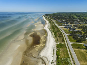 Aerial view of beach