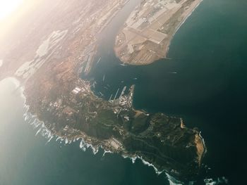 Aerial view of sea