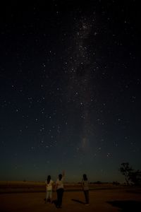 Scenic view of landscape at night