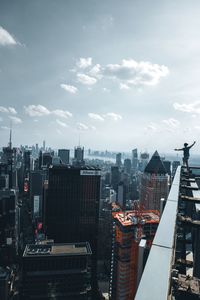 Cityscape against sky