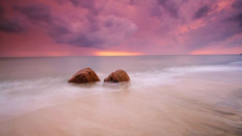 Twin rocks at teluk cempedak, kuantan, pahang